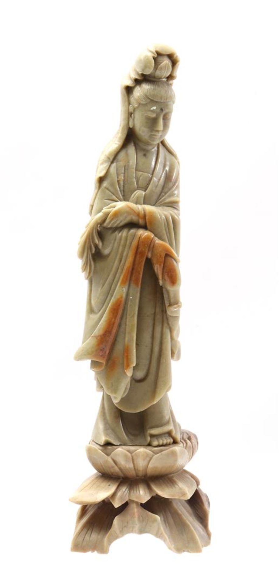 Oriental soapstone statue