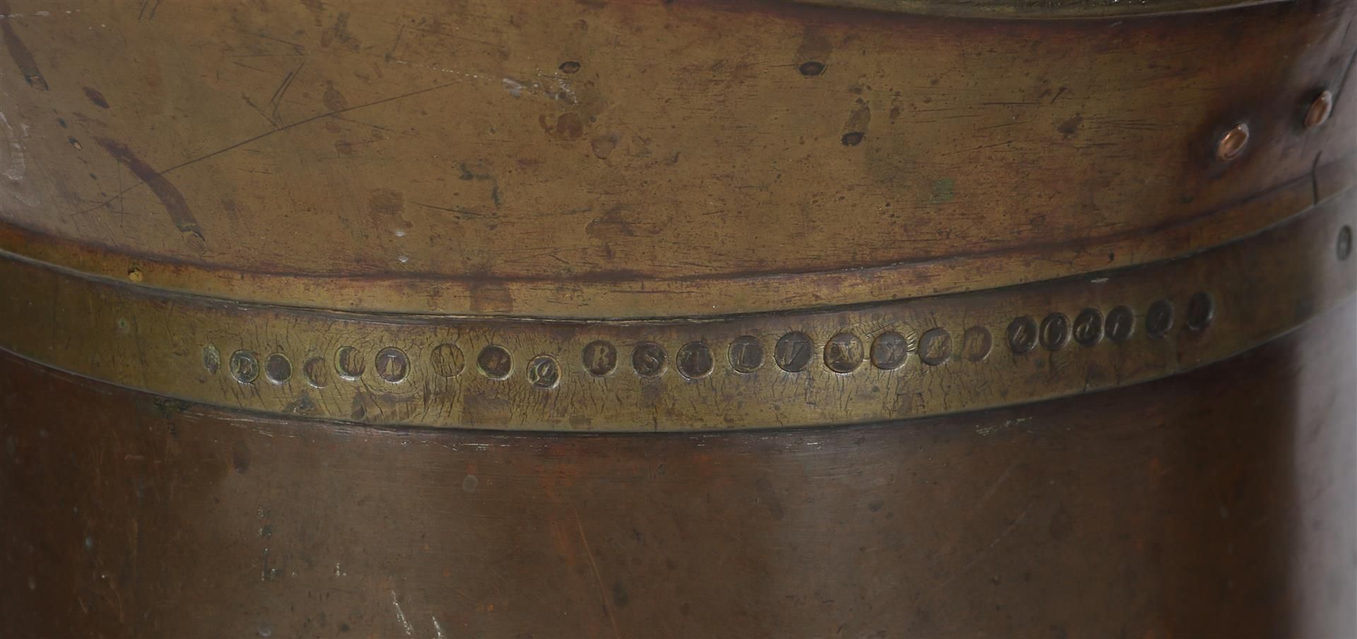 3 antique copper grain sizes - Image 2 of 3