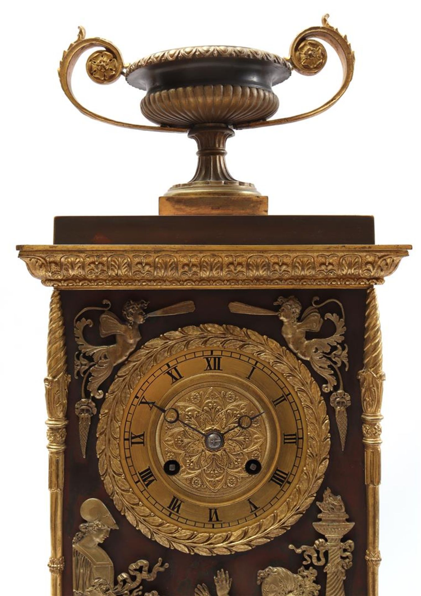 Brass table clock - Image 4 of 5