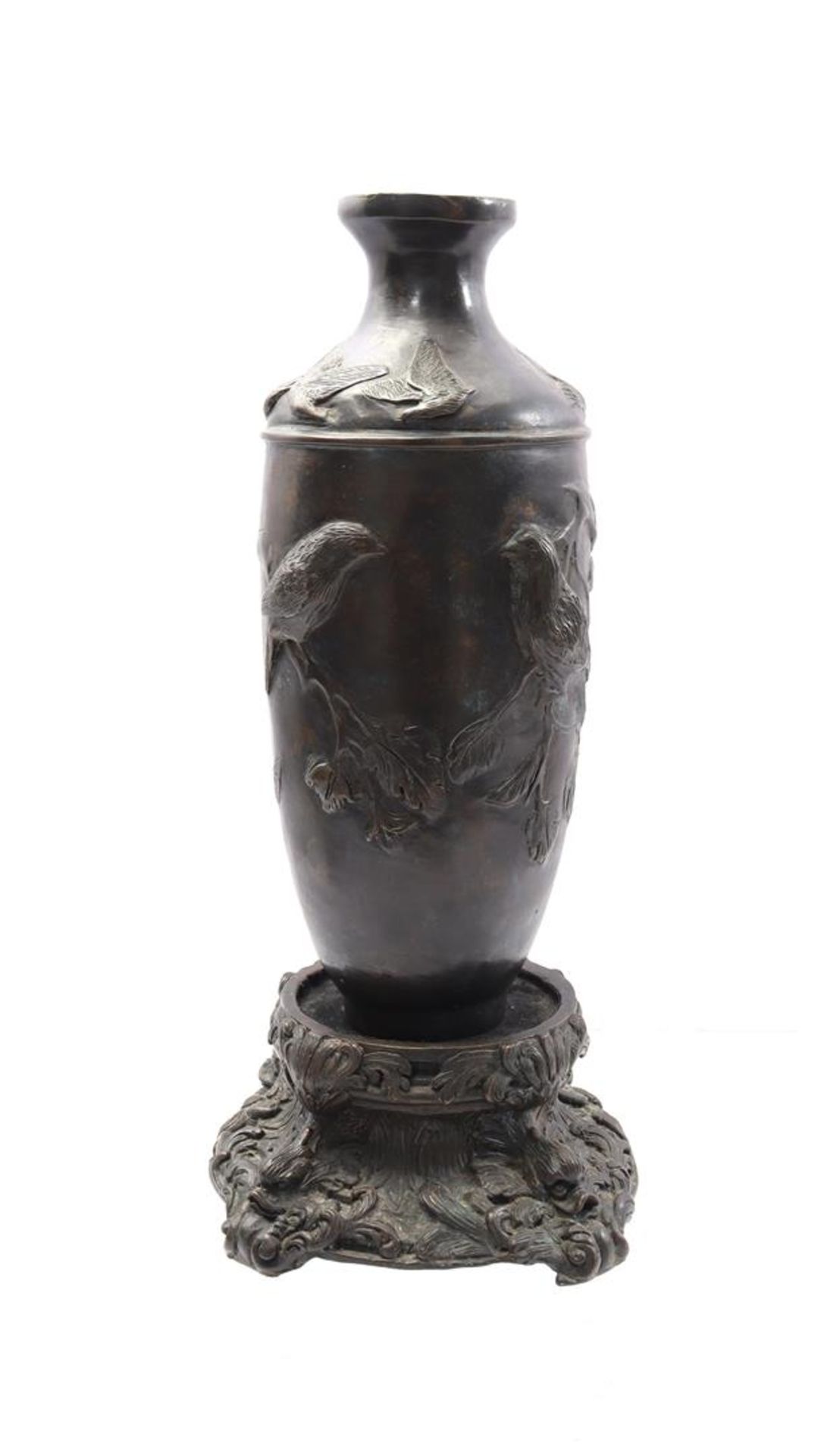 Bronze Art Deco vase