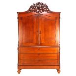 Oak Biedermeier cabinet