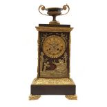 Brass table clock