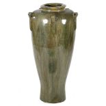 Earthenware glazed vase