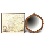 Topographical map and mirror