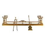 Brass fireplace insert