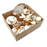 Box of porcelain tea set