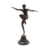 Bronze Art Deco statue