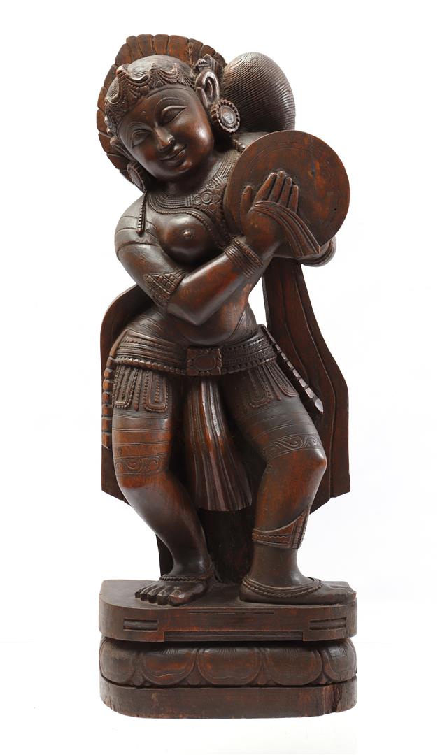 Wooden statue