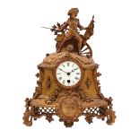 Bronze mantel clock