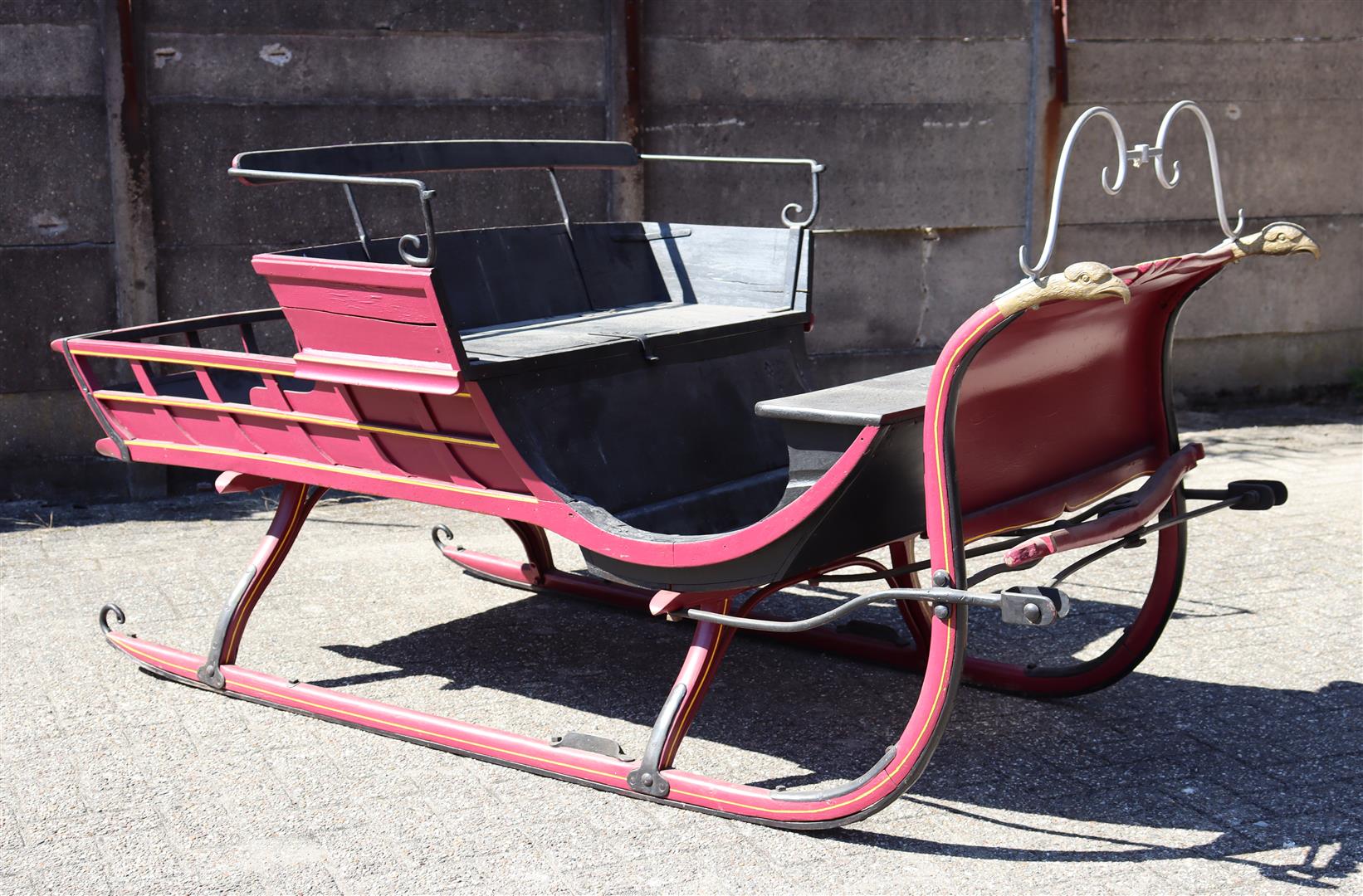 Antique horse-drawn sleigh