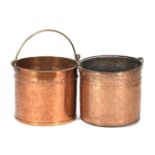 2 antique copper akers