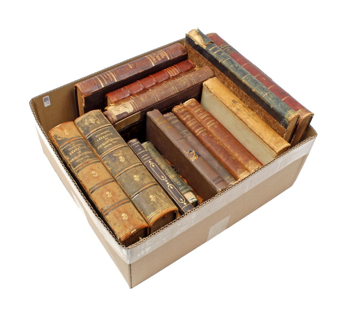 Box with various books