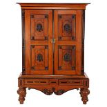 Teak 2-door cabinet