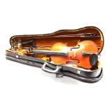 Violin with 2 bows in case