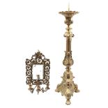 Candlestick and mirror