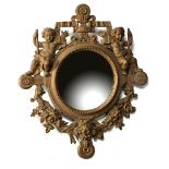 Cast iron Victorian mirror