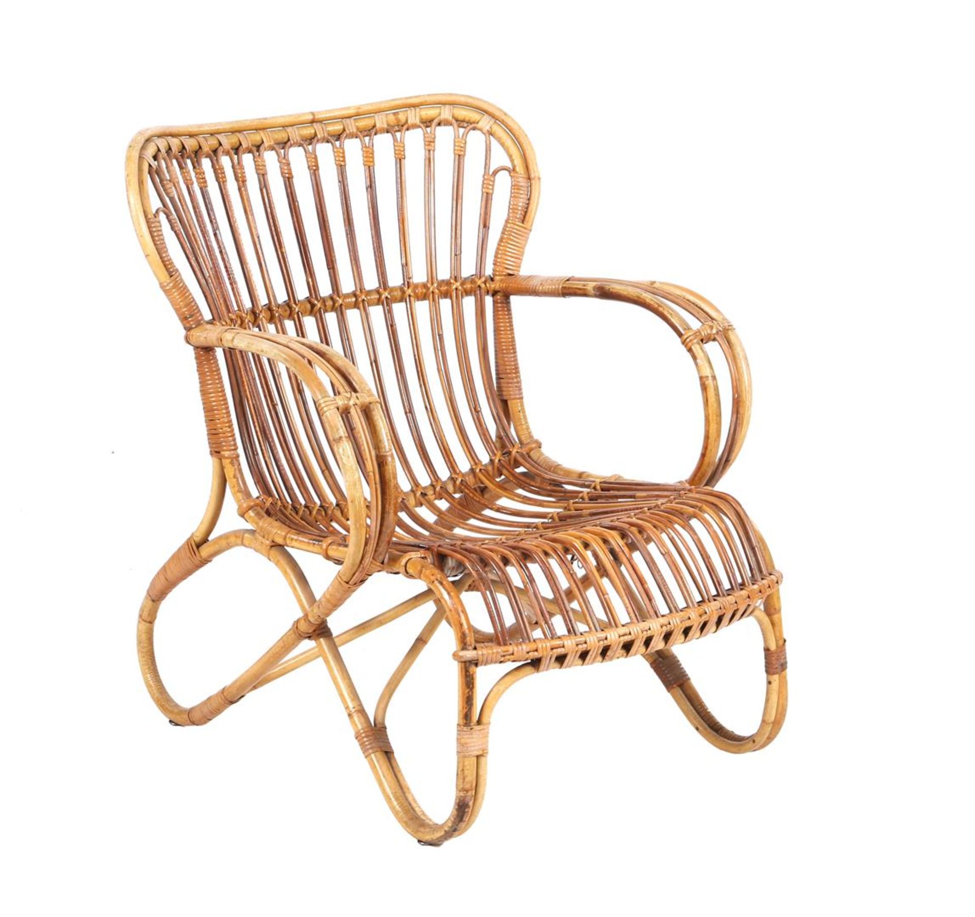 Rattan armchair