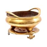 Bronze incense pot