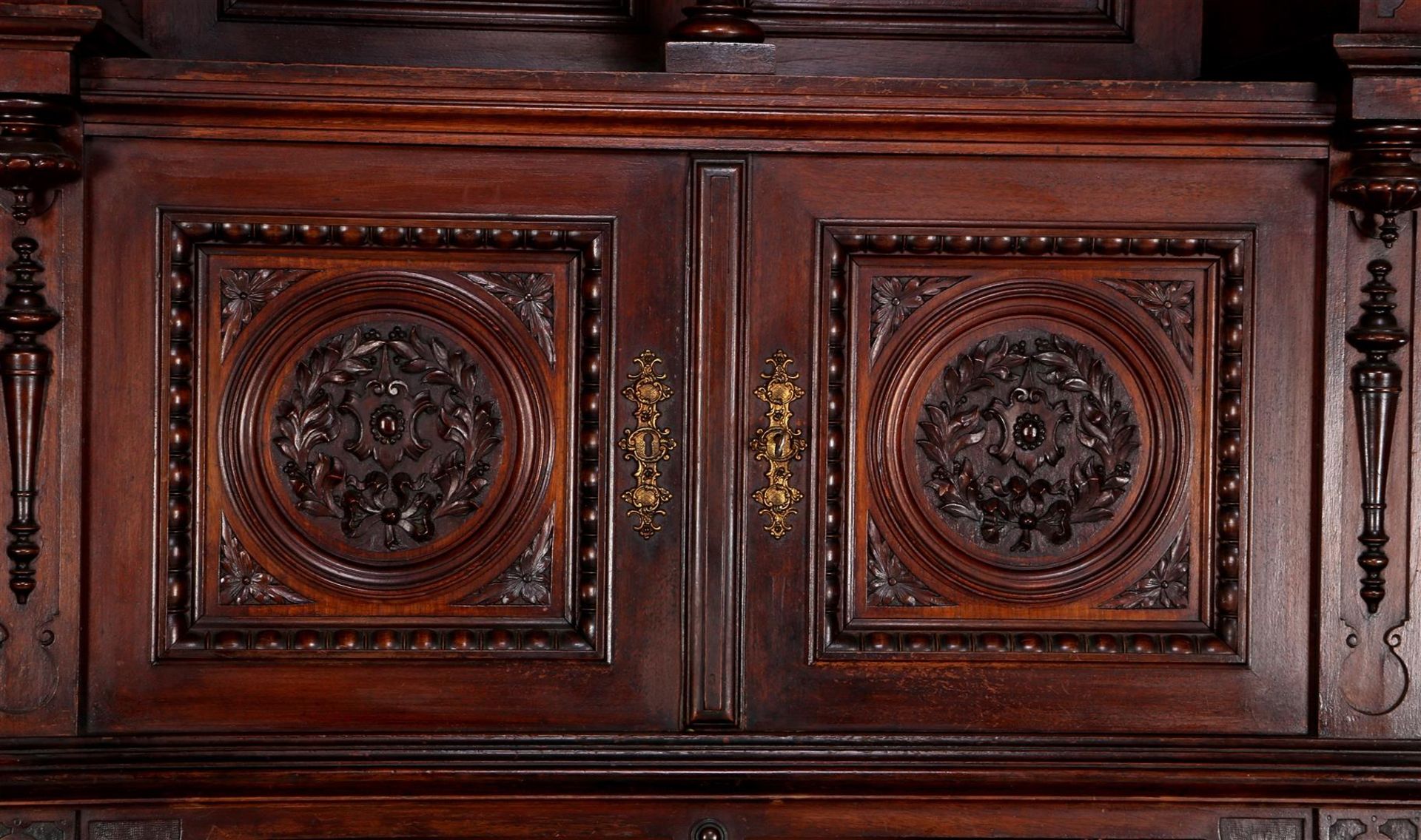 2-piece walnut buffet - Image 5 of 6