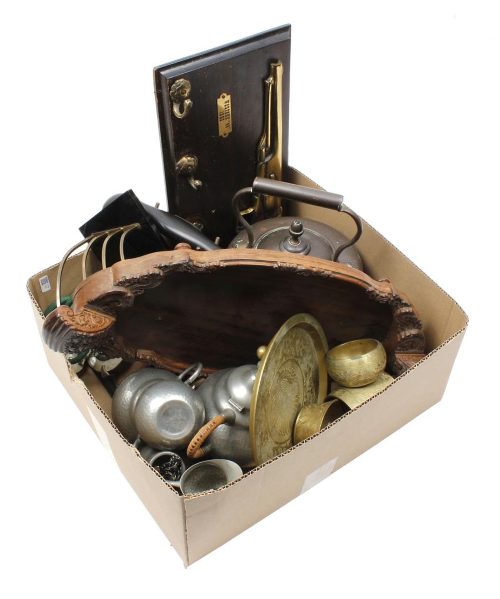 Box with copperware