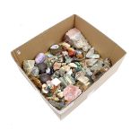 Box of various minerals