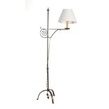 Wrought iron floor lamp