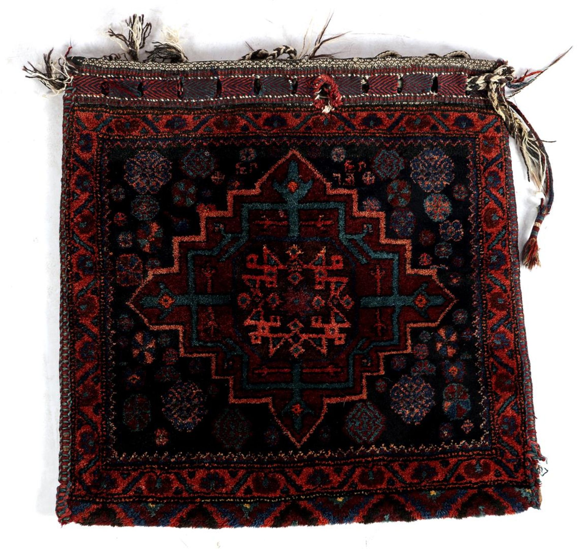 Hand-knotted oriental cushion