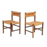 2 wenge wood chairs