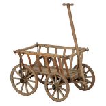 Spruce wooden handcart