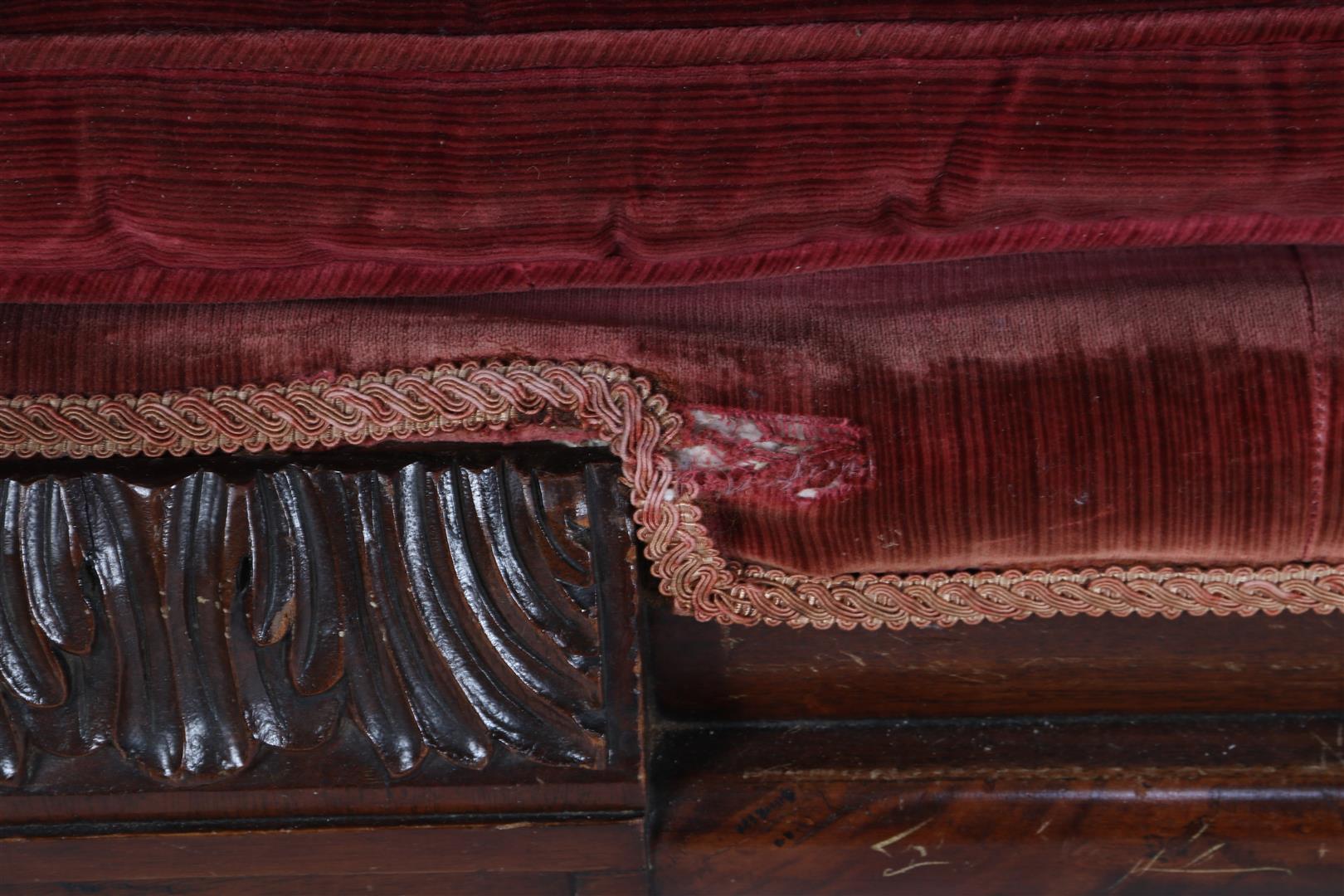 Mahogany sofa - Image 4 of 5