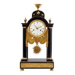 Column mantel clock