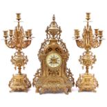 3-piece mantel clock