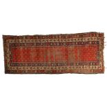 Hand-knotted oriental runner