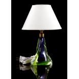 Glass table lamp