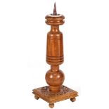 Imposing wooden candlestick