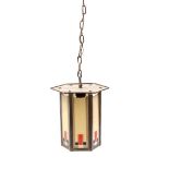 Brass hanging lamp