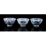 3 porcelain bowls