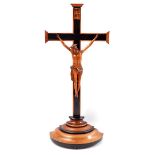 Walnut with rosewood crucifix