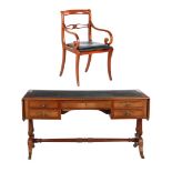 Writing desk with armchair
