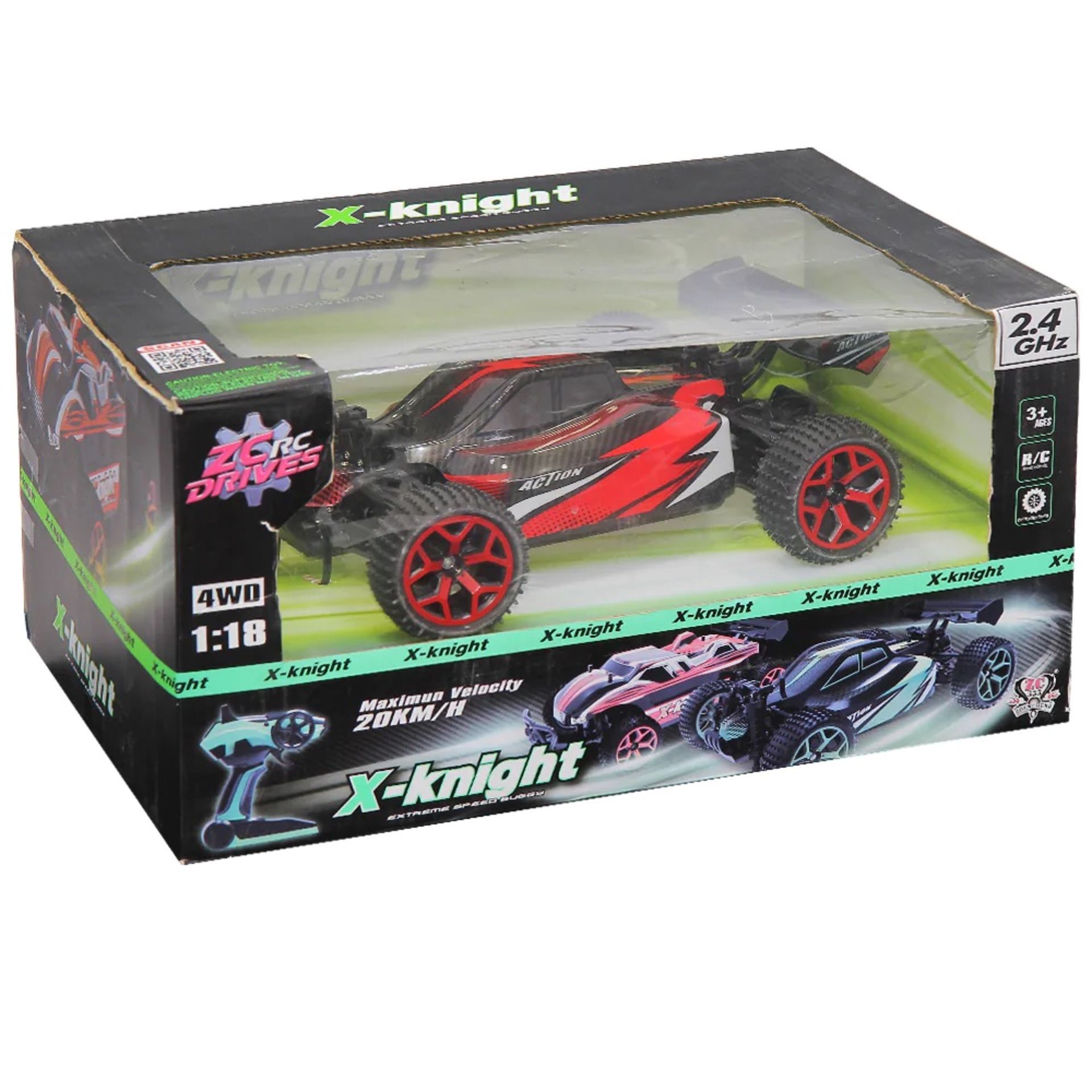 X 2 Red5 X-Knight V2 Extreme Speed Buggy Red/Black RRP £30 Each
