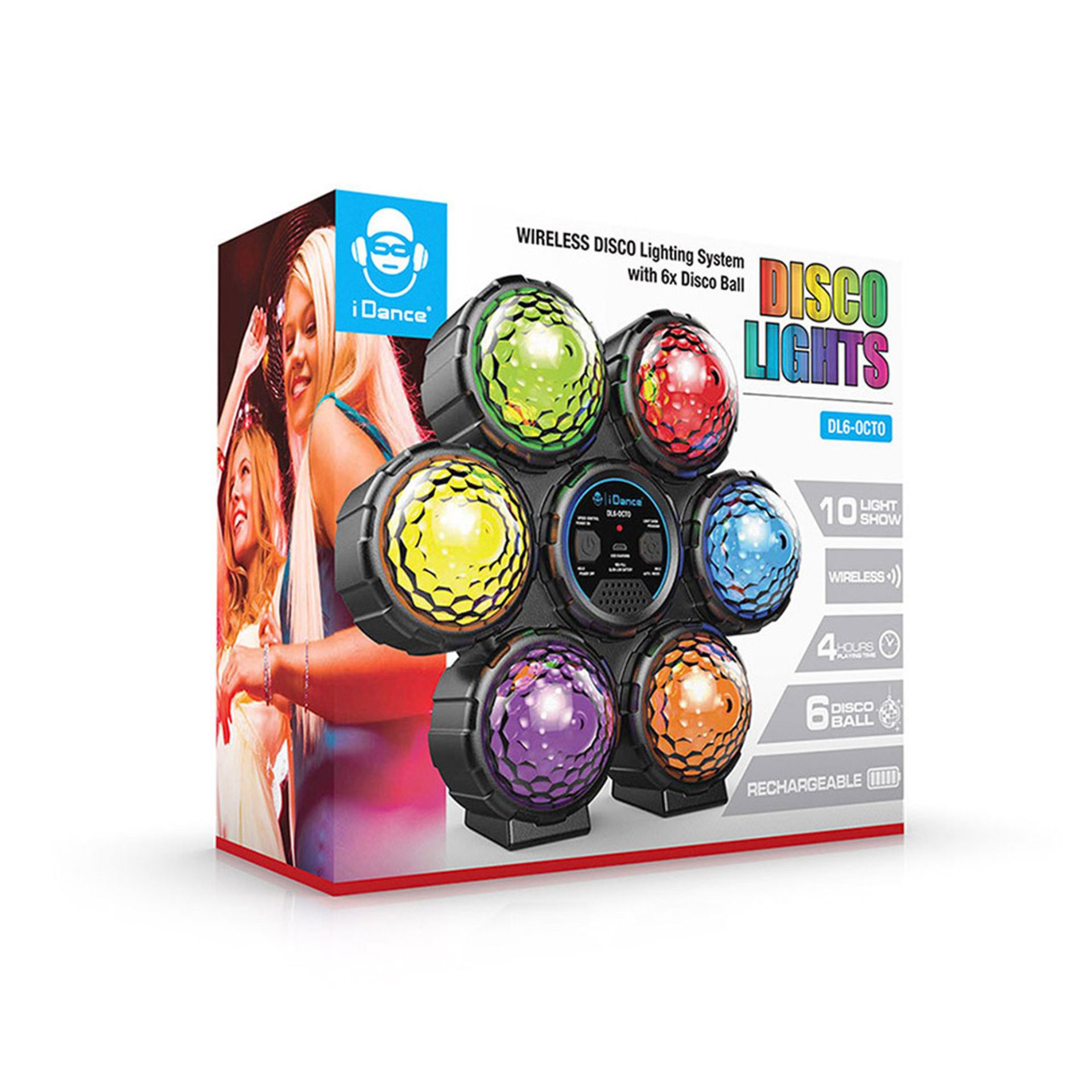 X 3 iDance Disco Lights RRP £25 Each