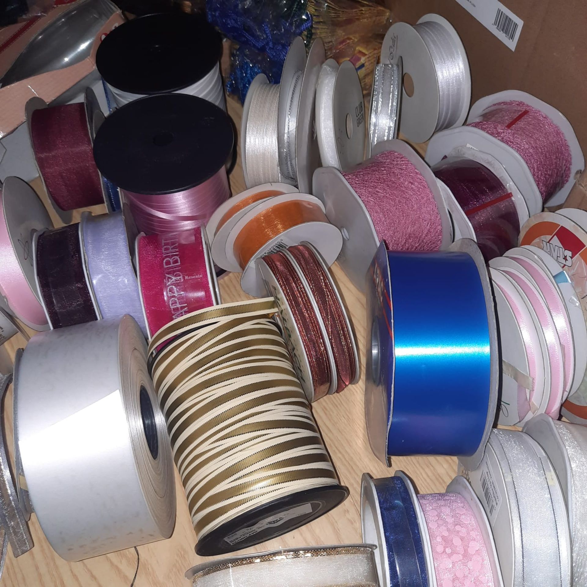 OVER 35 RIBBONS IN VARIOUS COLOURS AND CONDITIONS
