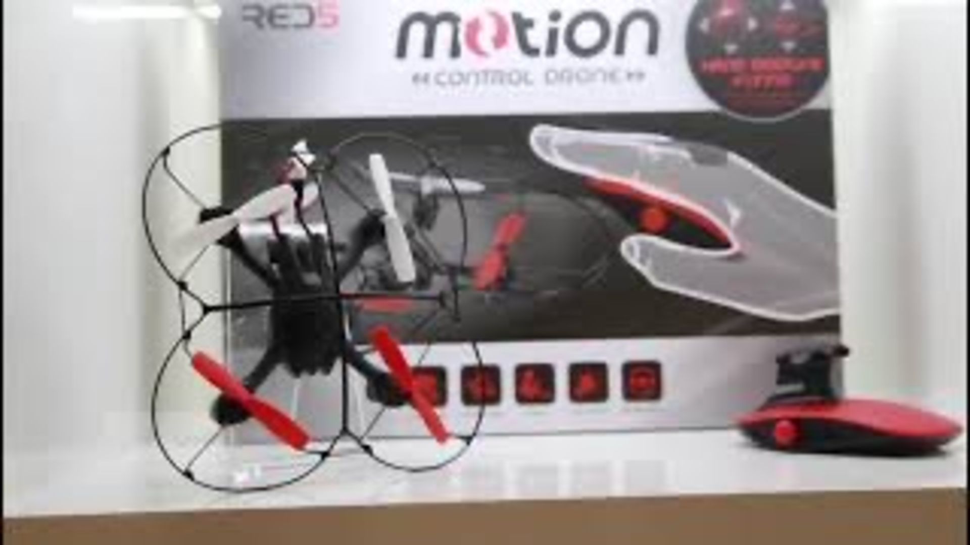 X 3 Red5 Motion Control Drone Red RRP £30 Each