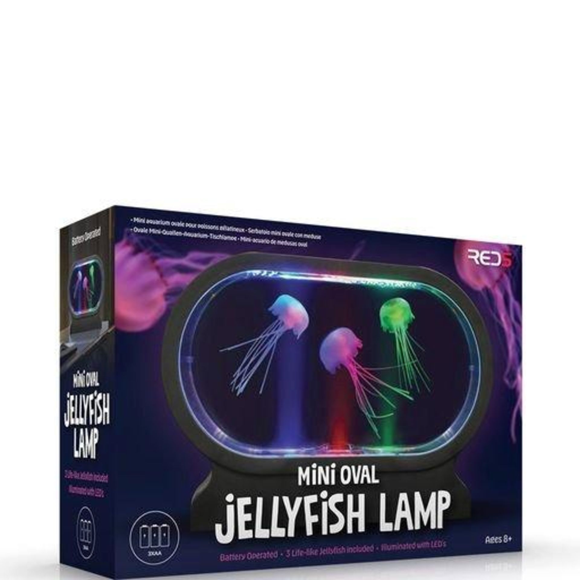 X 3 Red5 Mini Oval Jellyfish Lamp RRP £25 Each