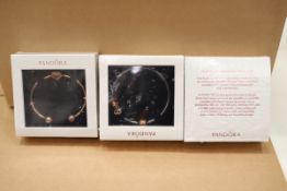 Mixed box of 11 x Pandora bracelet/bangle sets. Approx total RRP £1594