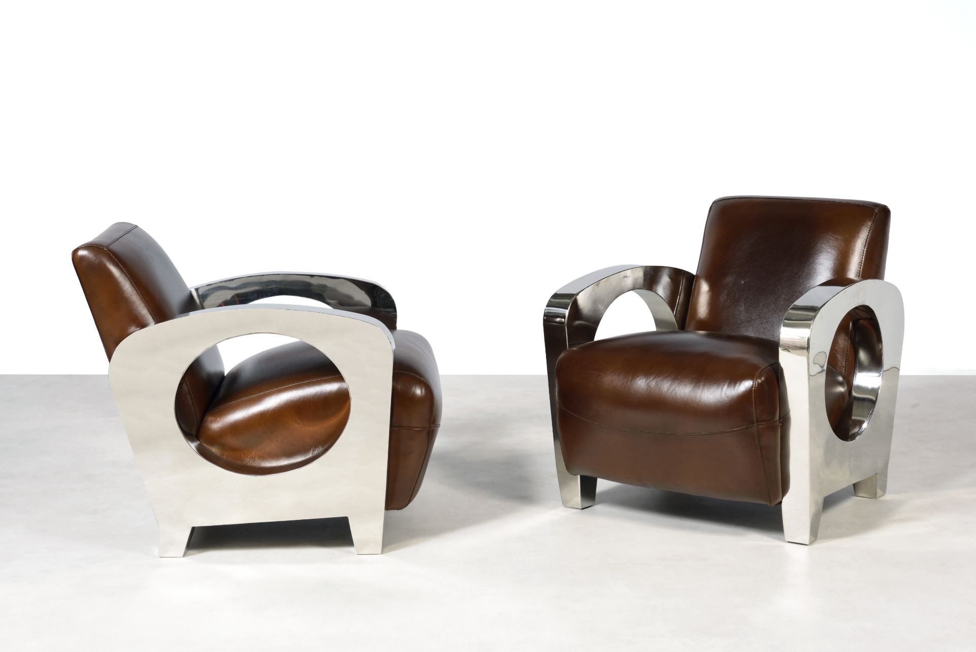 PAIR OF CLUB CHAIRS `