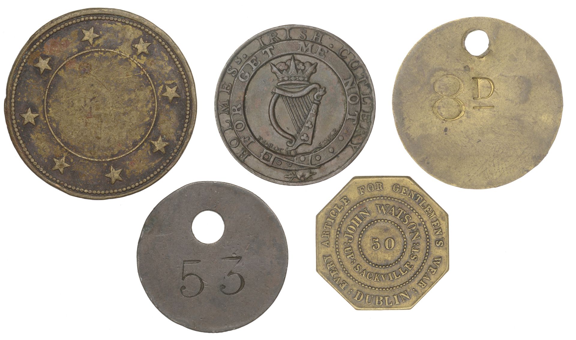 Irish Tokens from the Collection of the late Barry Woodside - Image 2 of 2