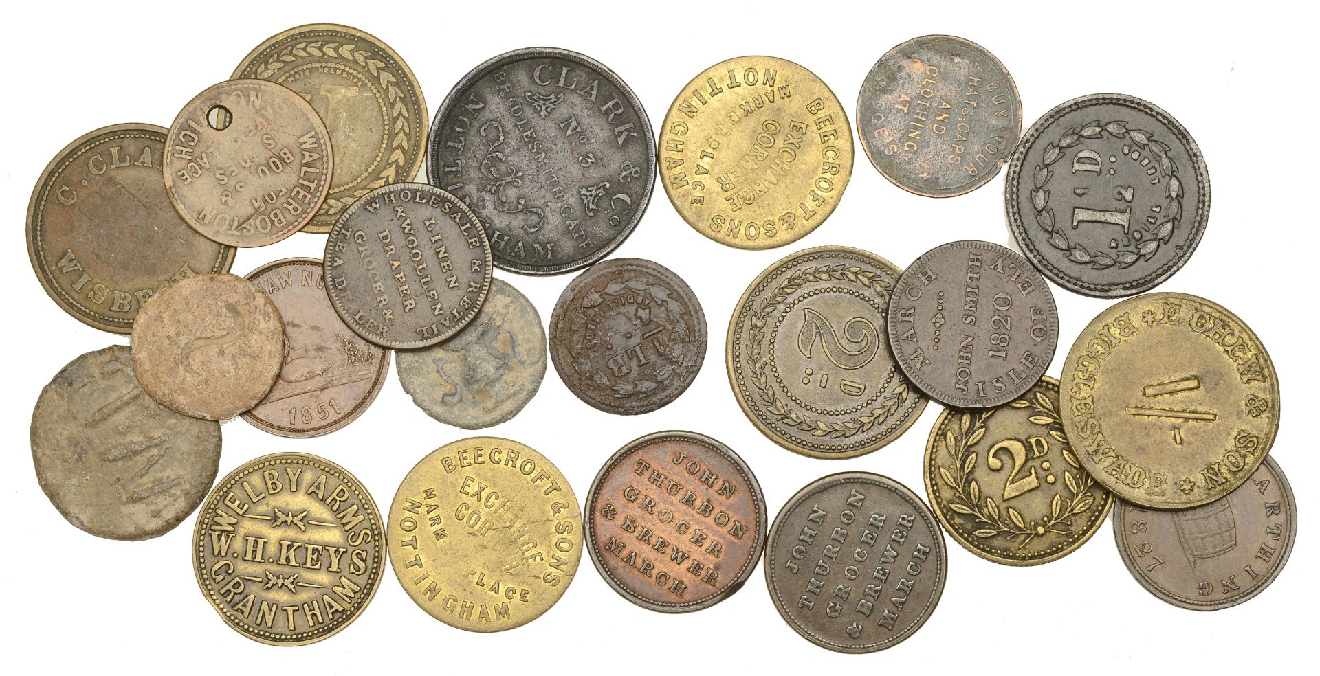 British Tokens from Various Properties