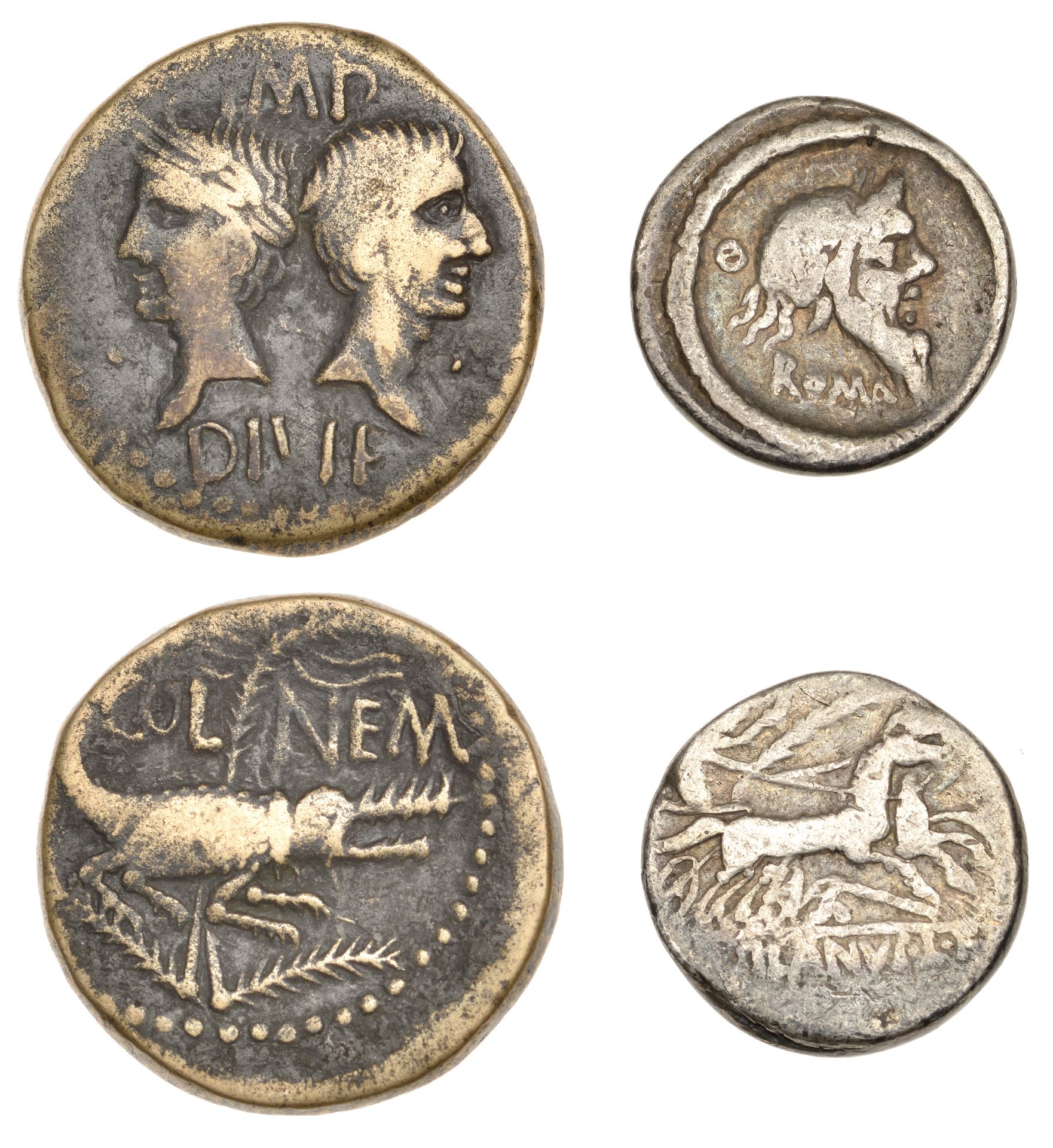 Roman Coins from Various Properties