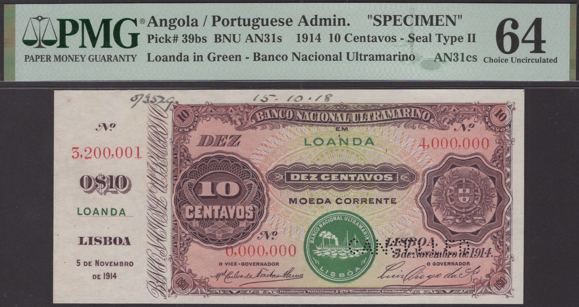 The Laurence Pope Collection of Portuguese Colonial Banknotes - Part One